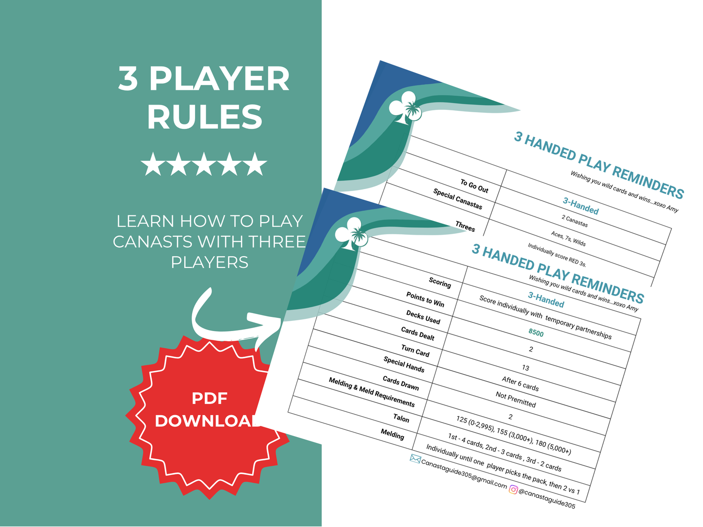 3 Handed Play Reminders