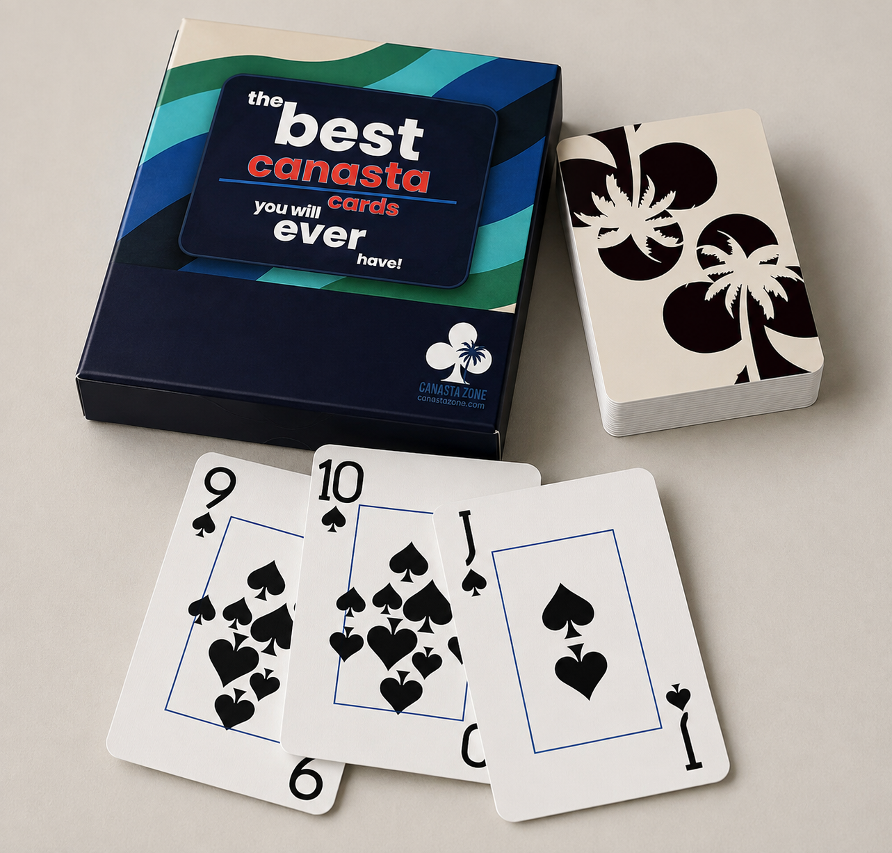 Palm Tree Canasta Cards